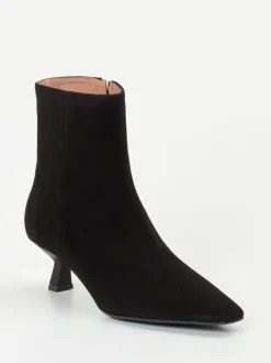 Konstantin Starke – Stiefeletten aus Veloursleder schwarz