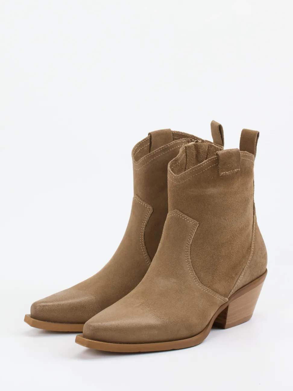 Konstantin Starke – Stiefeletten aus Veloursleder Braun