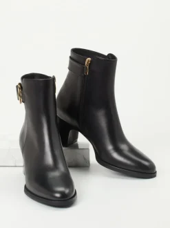 Konstantin Starke – Stiefeletten aus Kalbleder Schwarz