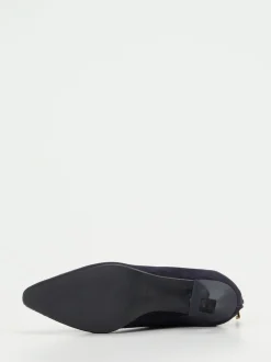Konstantin Starke – Stiefelette aus Veloursleder blau