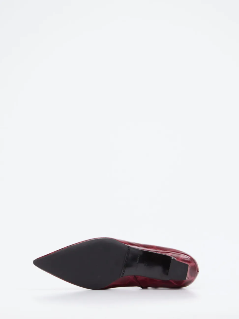 Konstantin Starke – Stiefelette aus Reptilleder Bordeaux