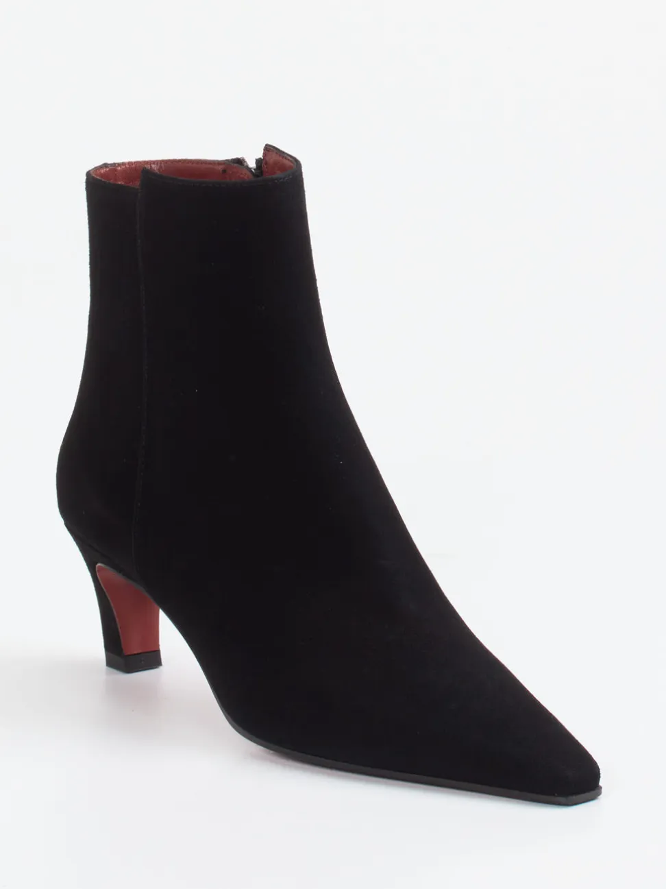 Konstantin Starke – Stiefelette aus Veloursleder Schwarz