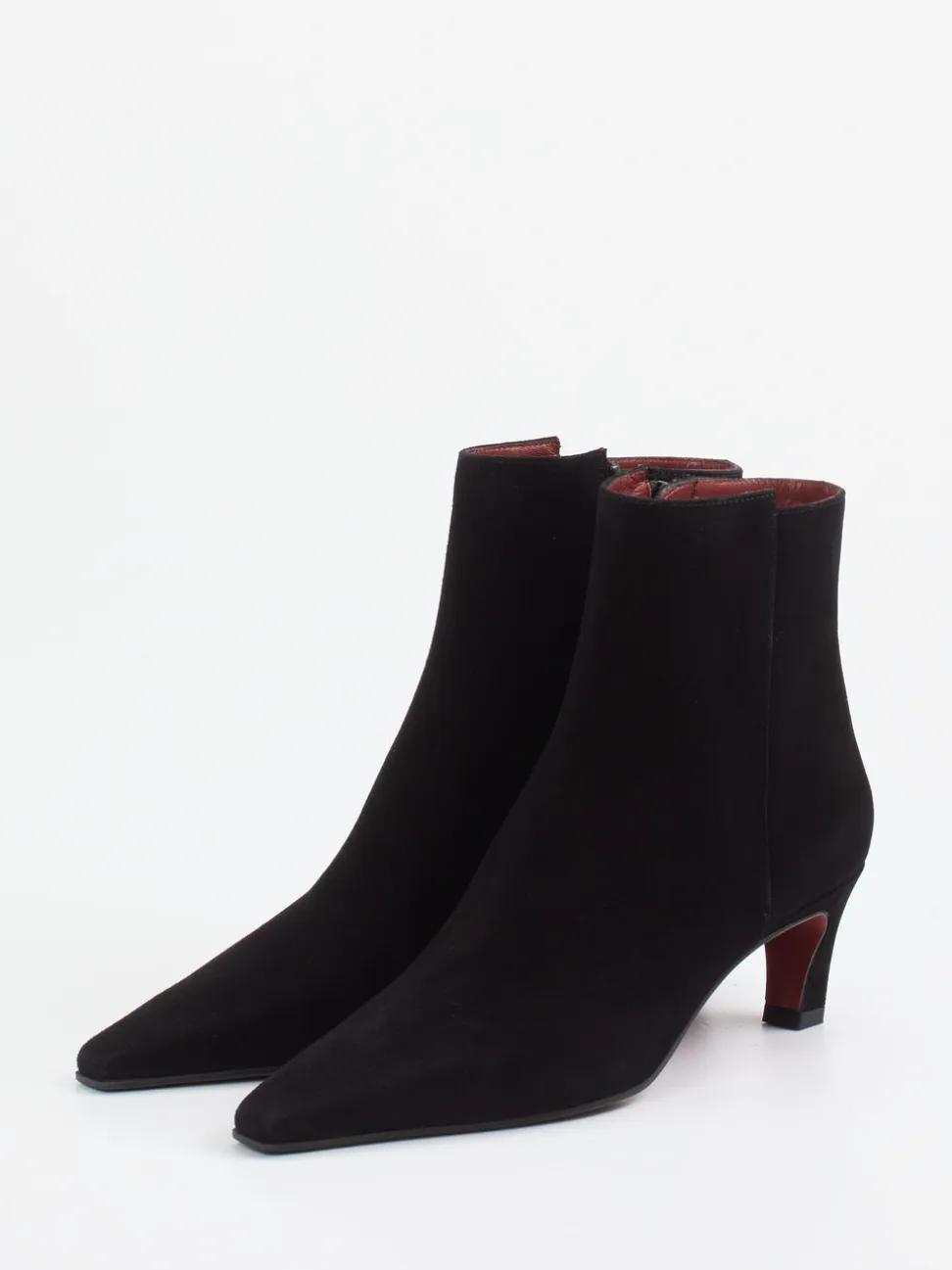 Konstantin Starke – Stiefelette aus Veloursleder Schwarz