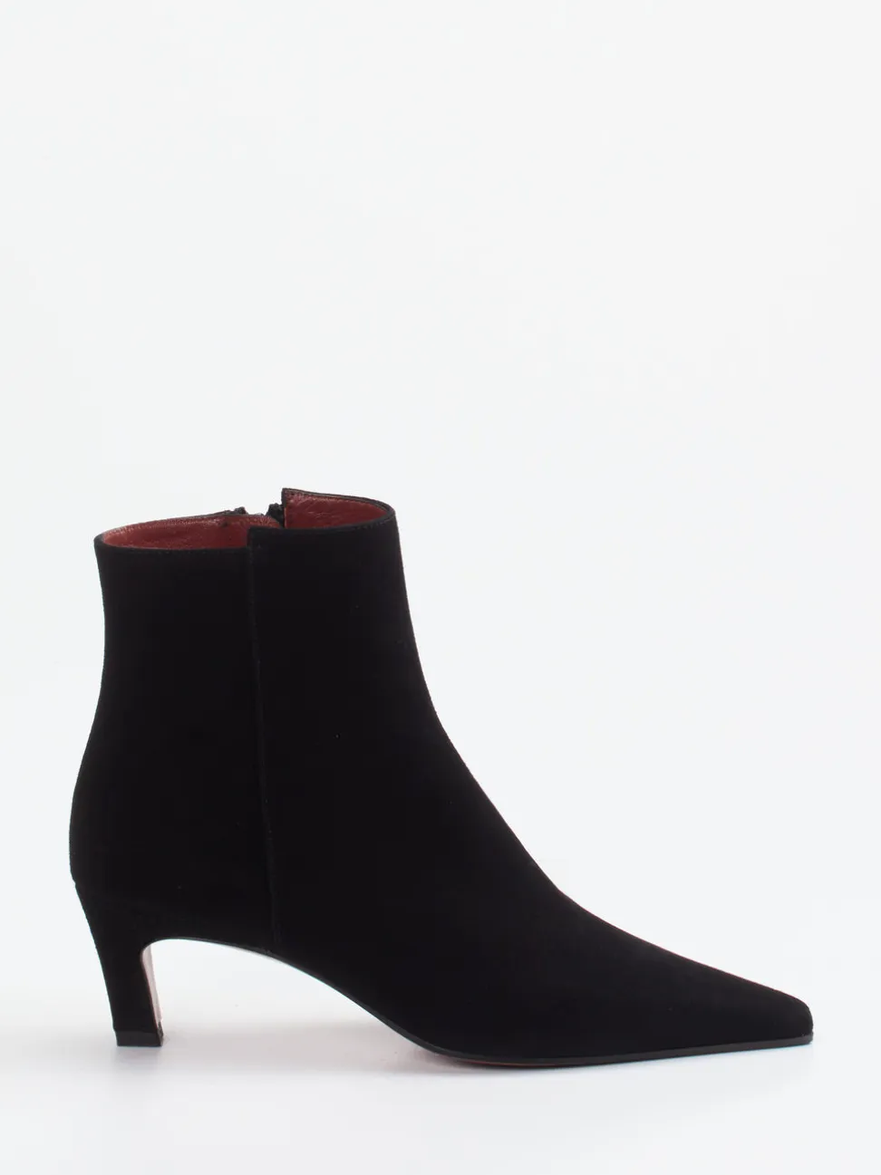 Konstantin Starke – Stiefelette aus Veloursleder Schwarz