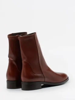 Konstantin Starke – Stiefelette aus Lammleder braun