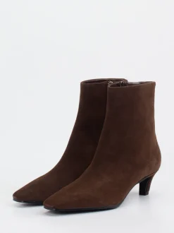 Konstantin Starke – Stiefeletten aus Veloursleder schokobraun