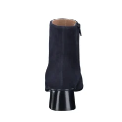 Konstantin Starke – Stiefeletten aus Veloursleder blau