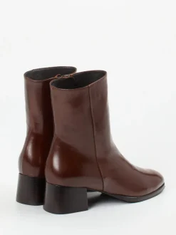 Konstantin Starke – Stiefeletten aus Lammleder schokobraun