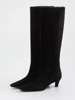 Konstantin Starke – Stiefel aus Veloursleder Schwarz