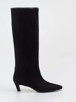 Konstantin Starke – Stiefel aus Veloursleder Schwarz