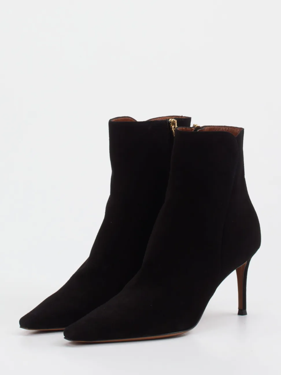 Konstantin Starke – Stiefeletten aus Veloursleder schwarz