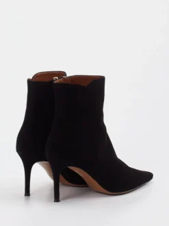 Konstantin Starke – Stiefeletten aus Veloursleder schwarz