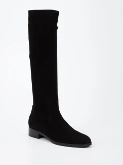 Konstantin Starke – Stiefel aus Veloursleder schwarz