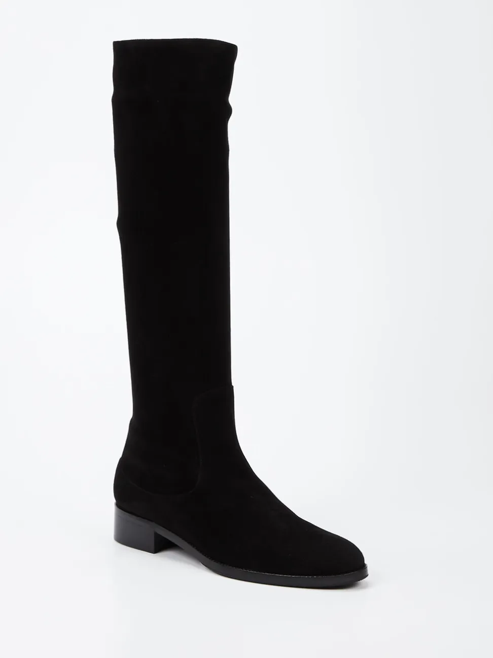 Konstantin Starke – Stiefel aus Veloursleder schwarz