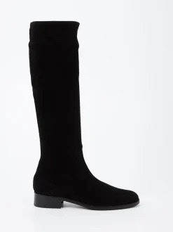 Konstantin Starke – Stiefel aus Veloursleder schwarz