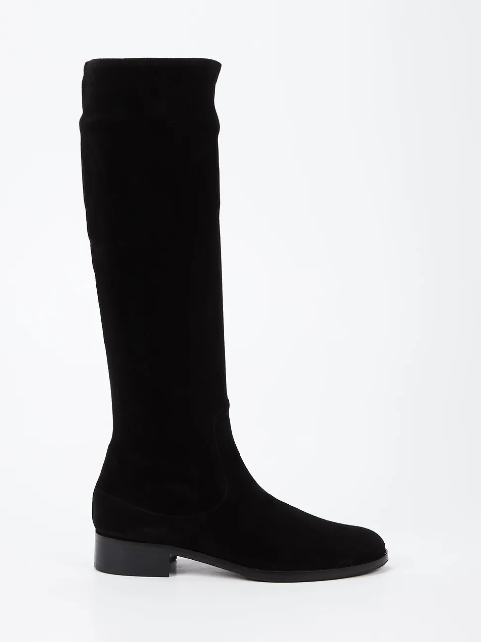 Konstantin Starke – Stiefel aus Veloursleder schwarz