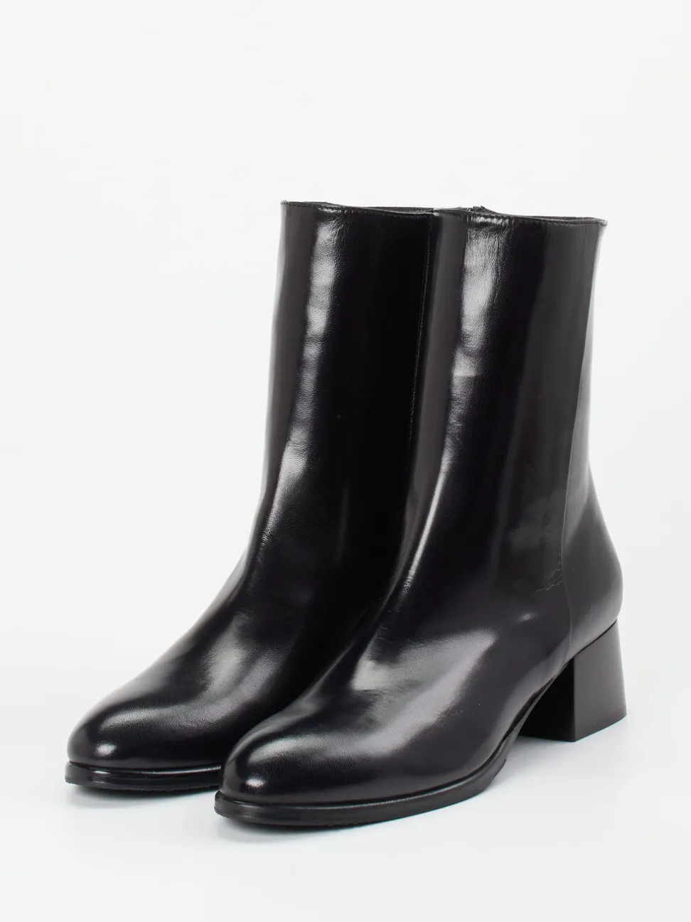 Konstantin Starke – Stiefeletten aus Lammleder Blau
