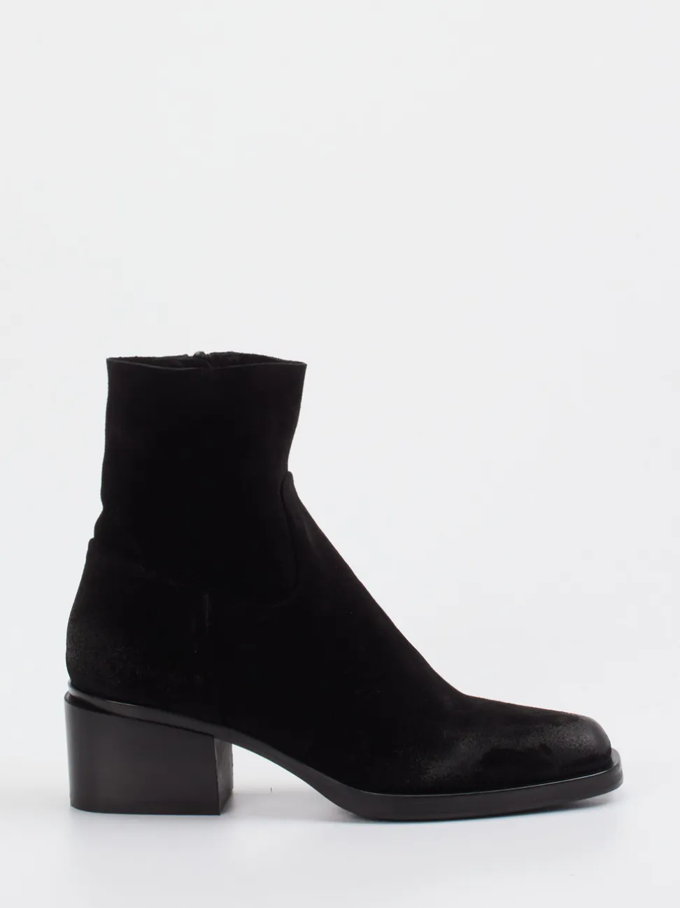 Konstantin Starke – Stiefeletten aus Veloursleder Schwarz