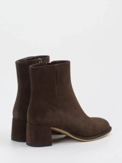 Konstantin Starke – Stiefeletten aus Veloursleder Dunkelbraun
