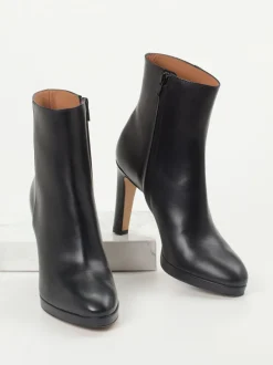 Konstantin Starke – Stiefeletten aus Kalbleder Schwarz