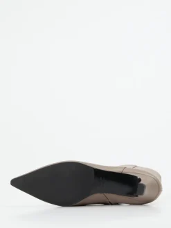 Konstantin Starke – Stiefelette aus Lammleder in Taupe