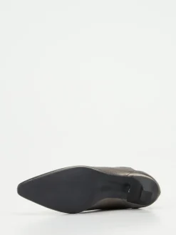 Konstantin Starke – Stiefelette aus Metallicleder grau