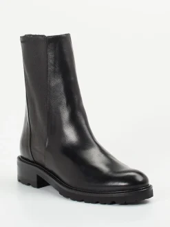 Konstantin Starke – Stiefeletten aus Lammleder Schwarz