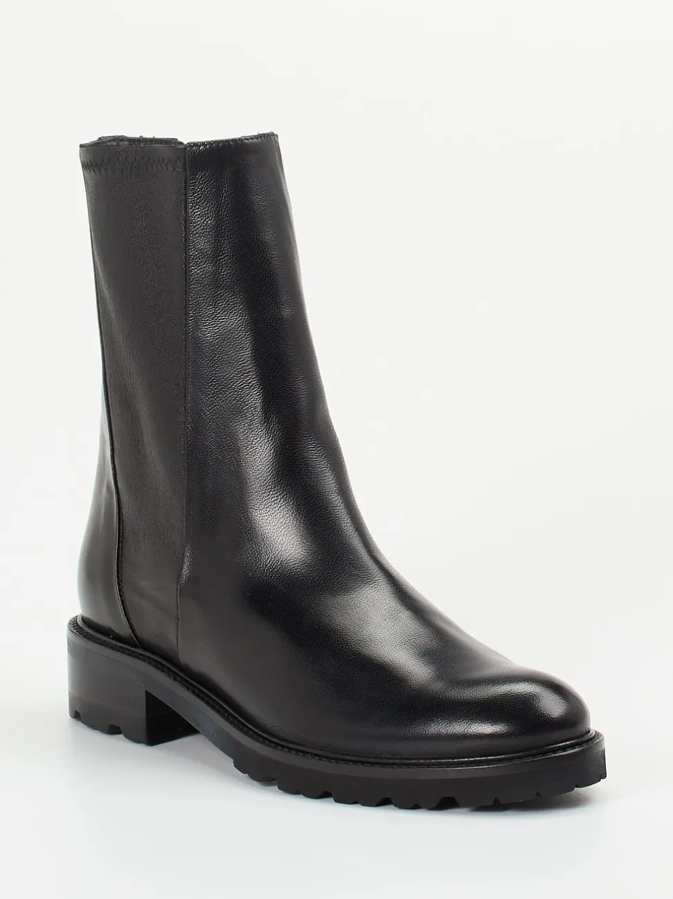 Konstantin Starke – Stiefeletten aus Lammleder Schwarz