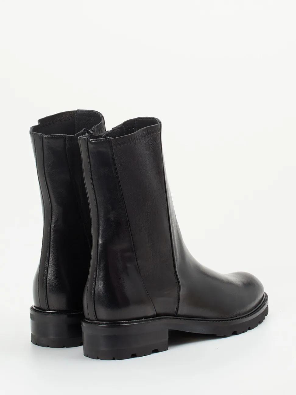 Konstantin Starke – Stiefeletten aus Lammleder Schwarz