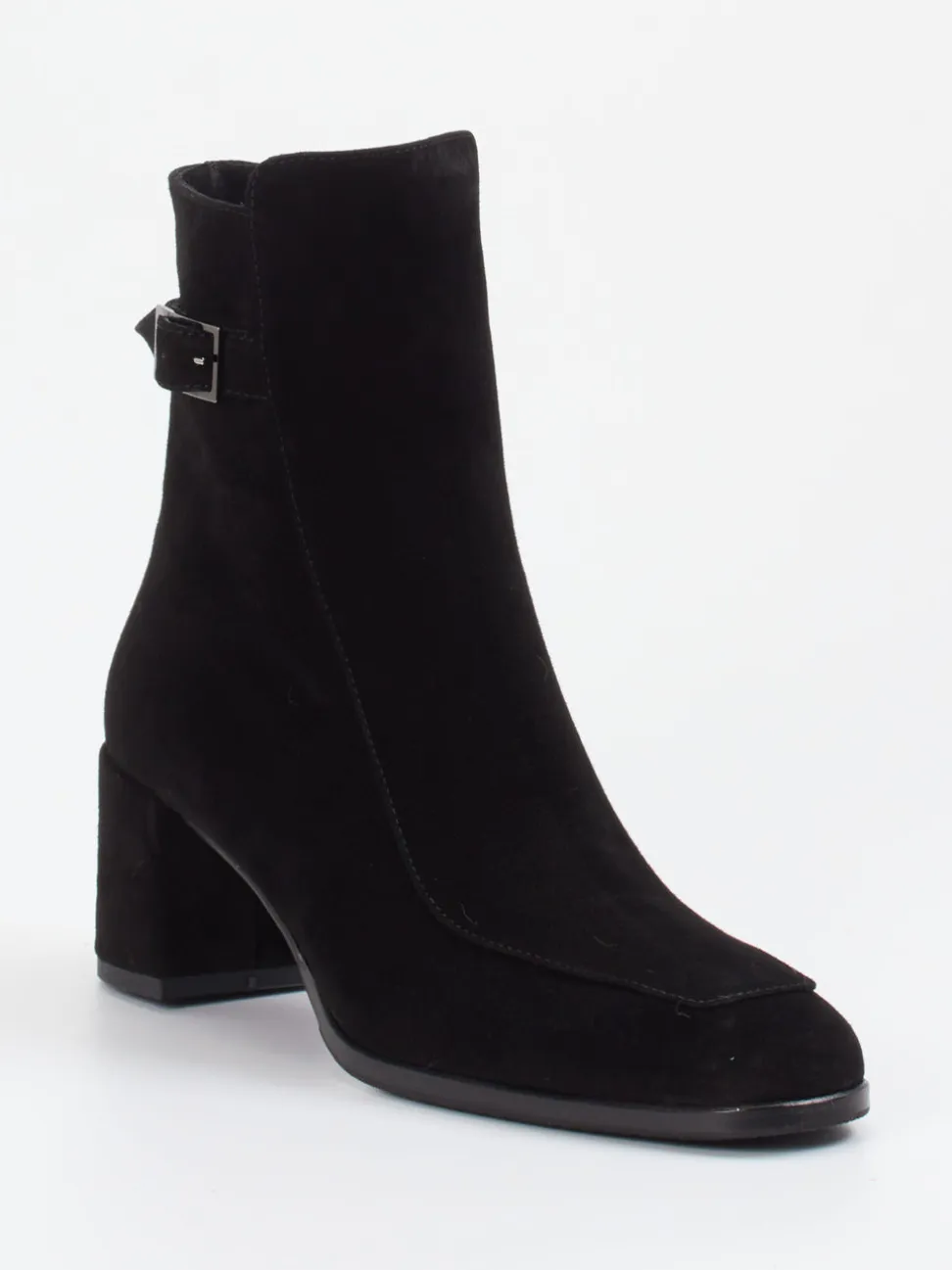 Konstantin Starke – Stiefelette aus Veloursleder Schwarz