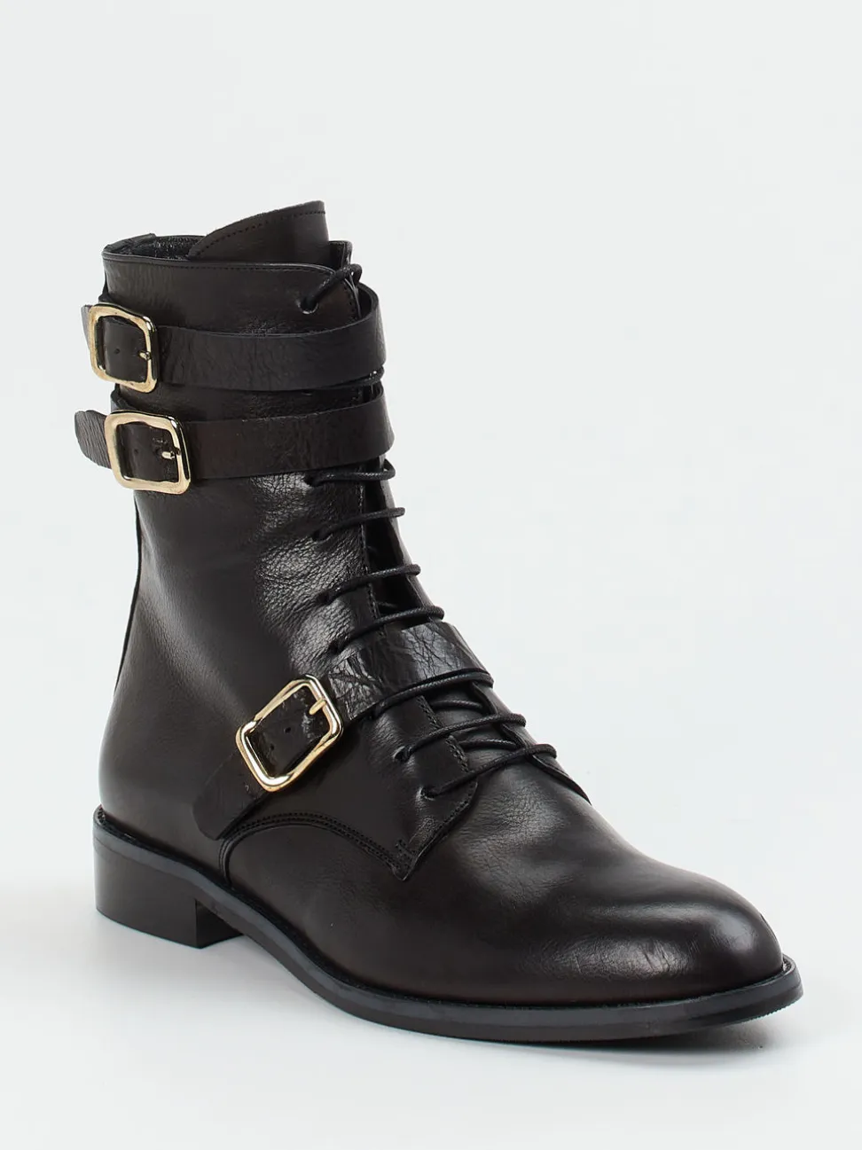 Konstantin Starke – Stiefelette aus Kalbleder Schwarz