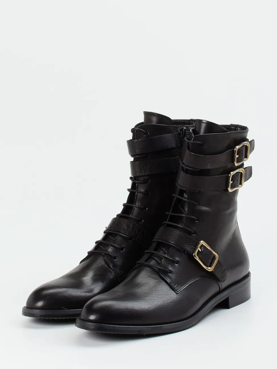 Konstantin Starke – Stiefelette aus Kalbleder Schwarz