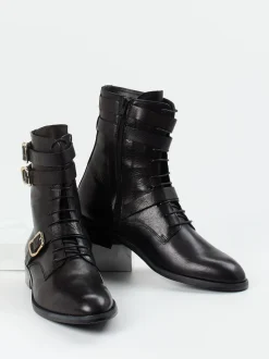Konstantin Starke – Stiefelette aus Kalbleder Schwarz