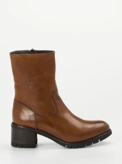 Konstantin Starke – Stiefelette aus Känguruleder cognacbraun