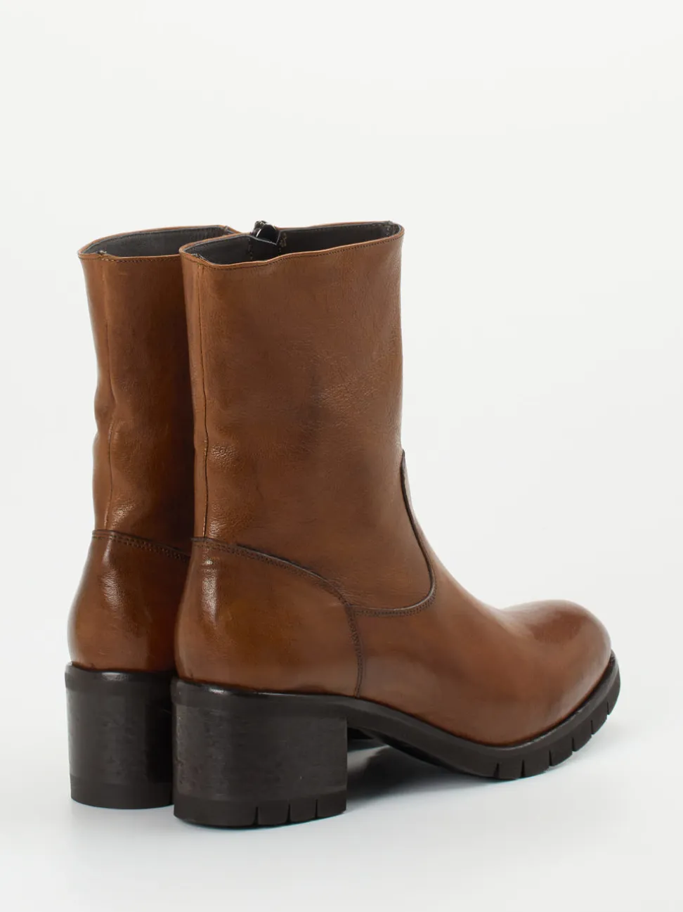 Konstantin Starke – Stiefelette aus Känguruleder cognacbraun