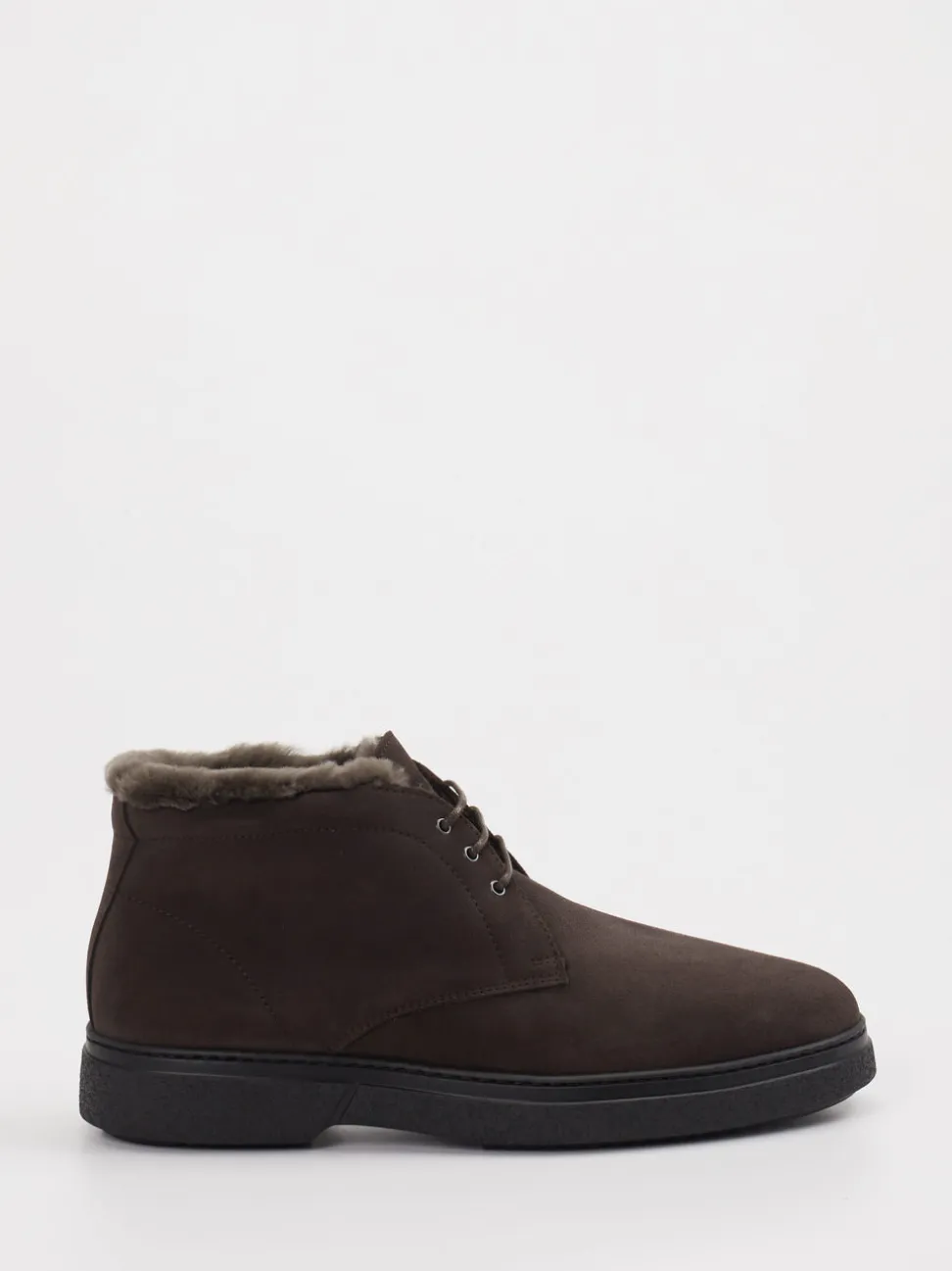 Konstantin Starke – Stiefeletten aus Veloursleder Dunkelbraun