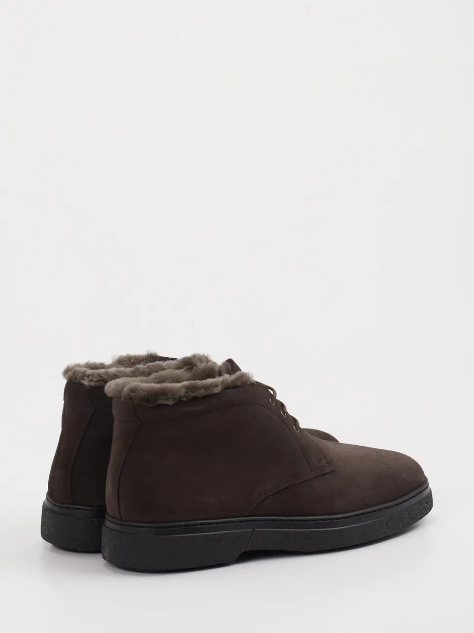 Konstantin Starke – Stiefeletten aus Veloursleder Dunkelbraun