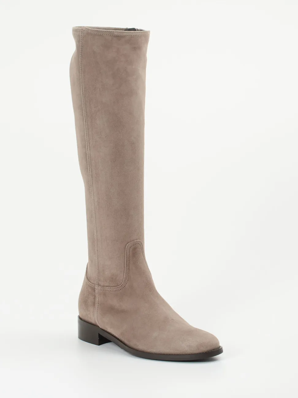 Konstantin Starke – Stiefel aus Veloursleder in Taupe