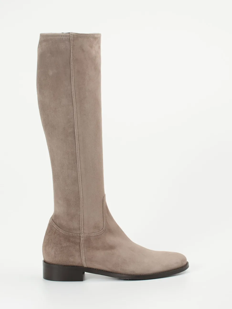 Konstantin Starke – Stiefel aus Veloursleder in Taupe