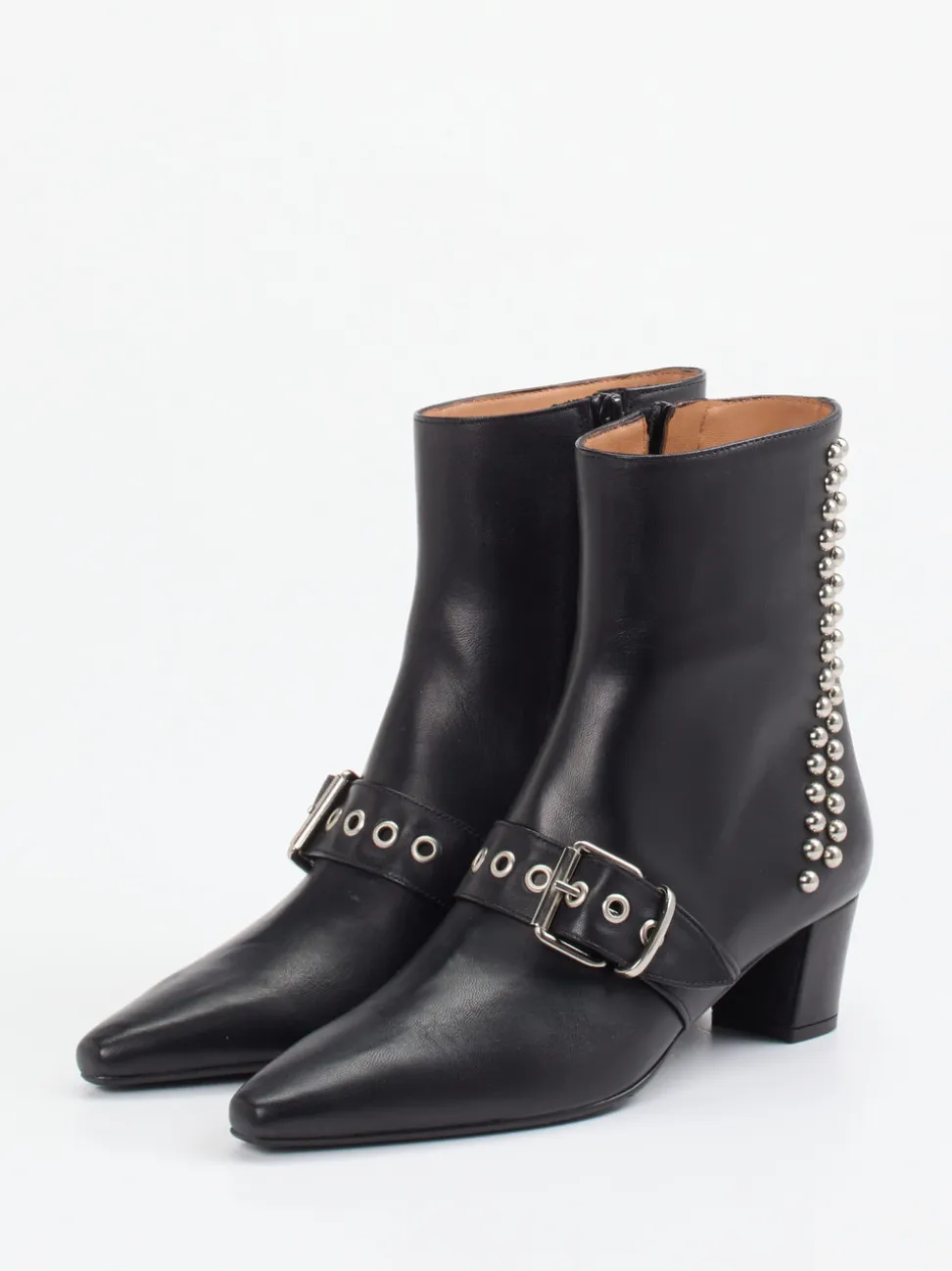 Konstantin Starke – Stiefeletten aus Lammleder Schwarz
