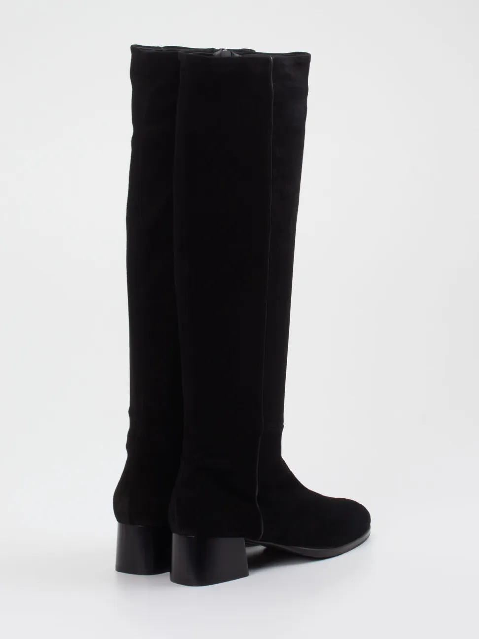 Konstantin Starke – Stiefel aus Stretchvelours Schwarz