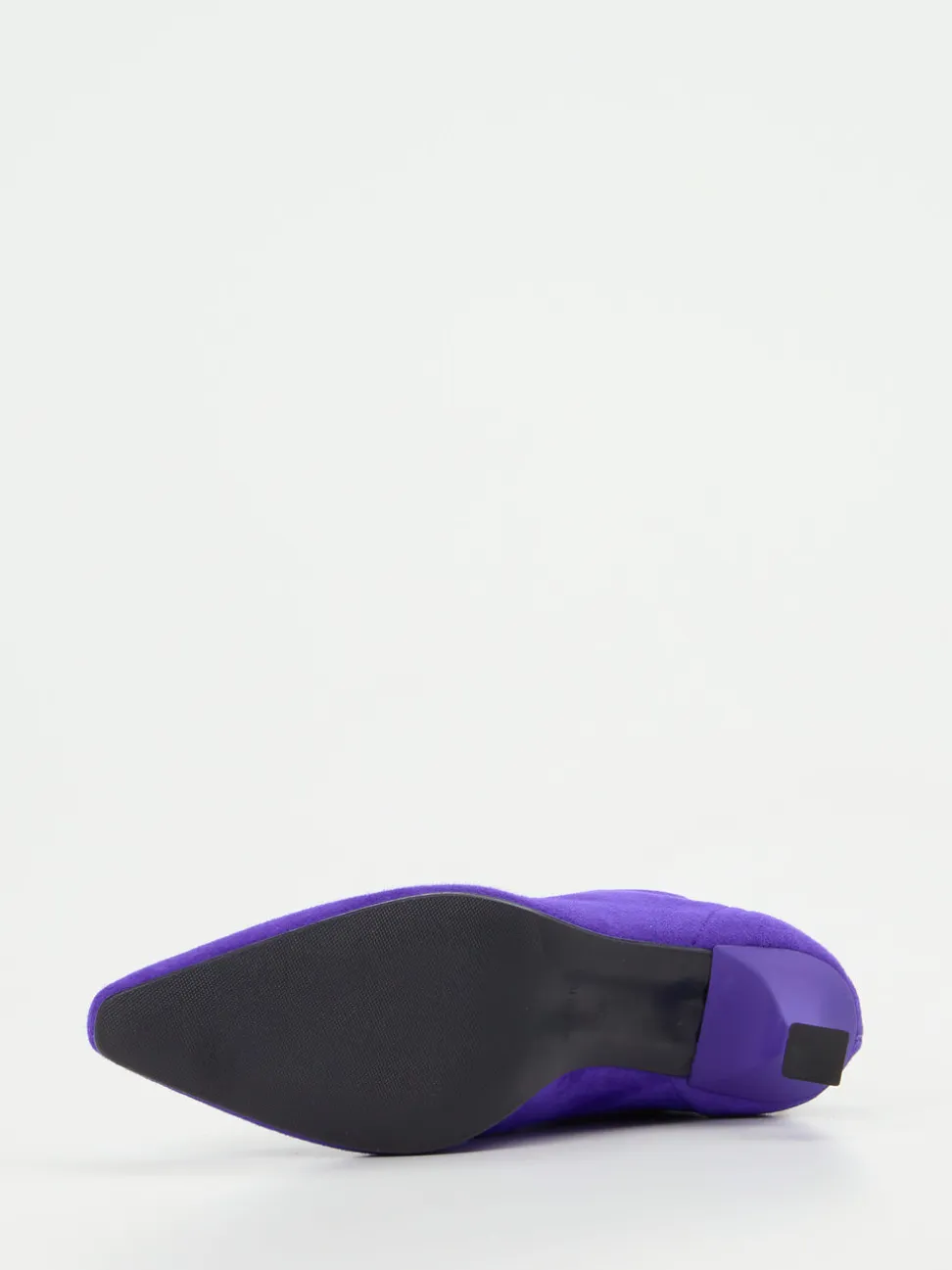 Konstantin Starke – Stiefelette aus Veloursleder Violett