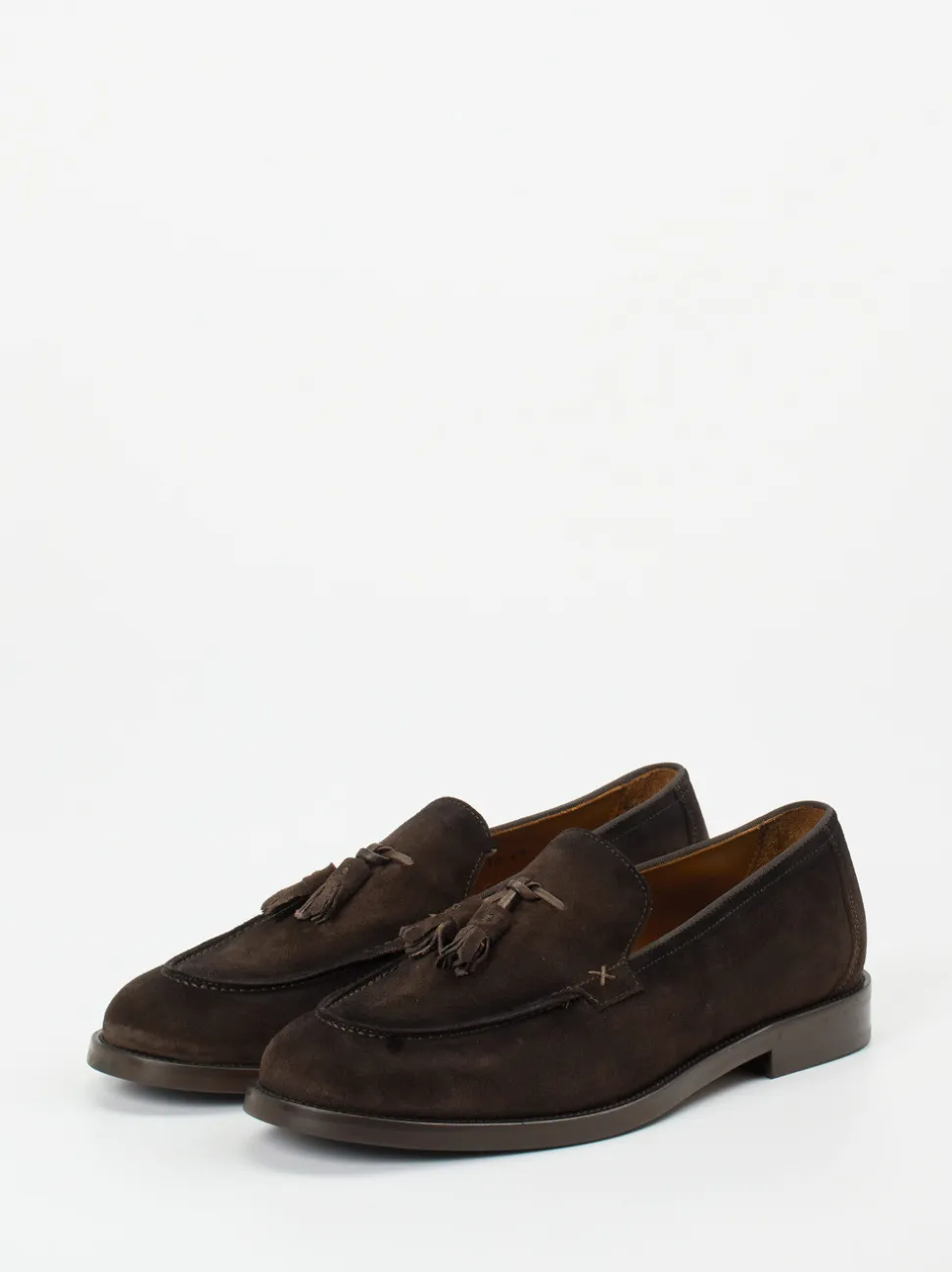 Konstantin Starke – Tassel Loafer aus Veloursleder Dunkelbraun