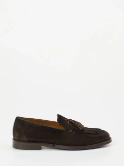 Konstantin Starke – Tassel Loafer aus Veloursleder Dunkelbraun