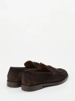 Konstantin Starke – Tassel Loafer aus Veloursleder Dunkelbraun