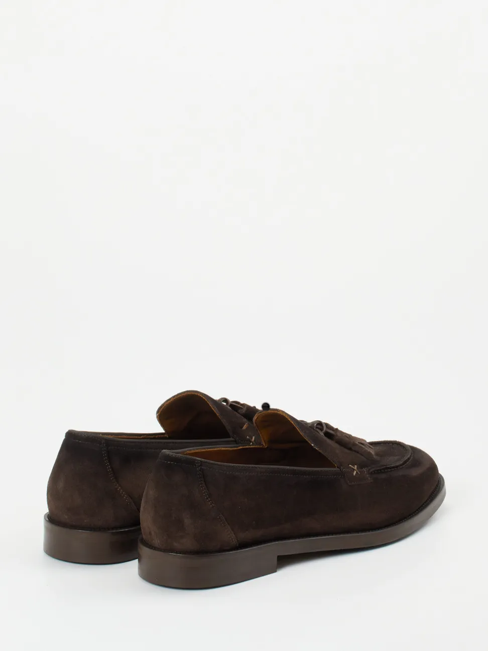 Konstantin Starke – Tassel Loafer aus Veloursleder Dunkelbraun