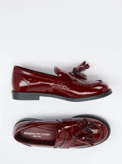 Konstantin Starke – Tassel Loafer aus Lackleder Bordeaux