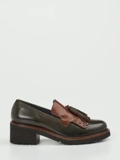 Konstantin Starke – Tassel Loafer aus Büffelleder Grün