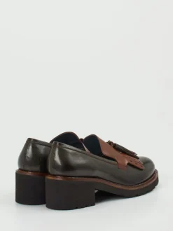 Konstantin Starke – Tassel Loafer aus Büffelleder Grün