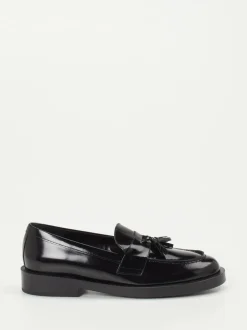 Konstantin Starke – Tassel Loafer aus Hochglanzleder schwarz